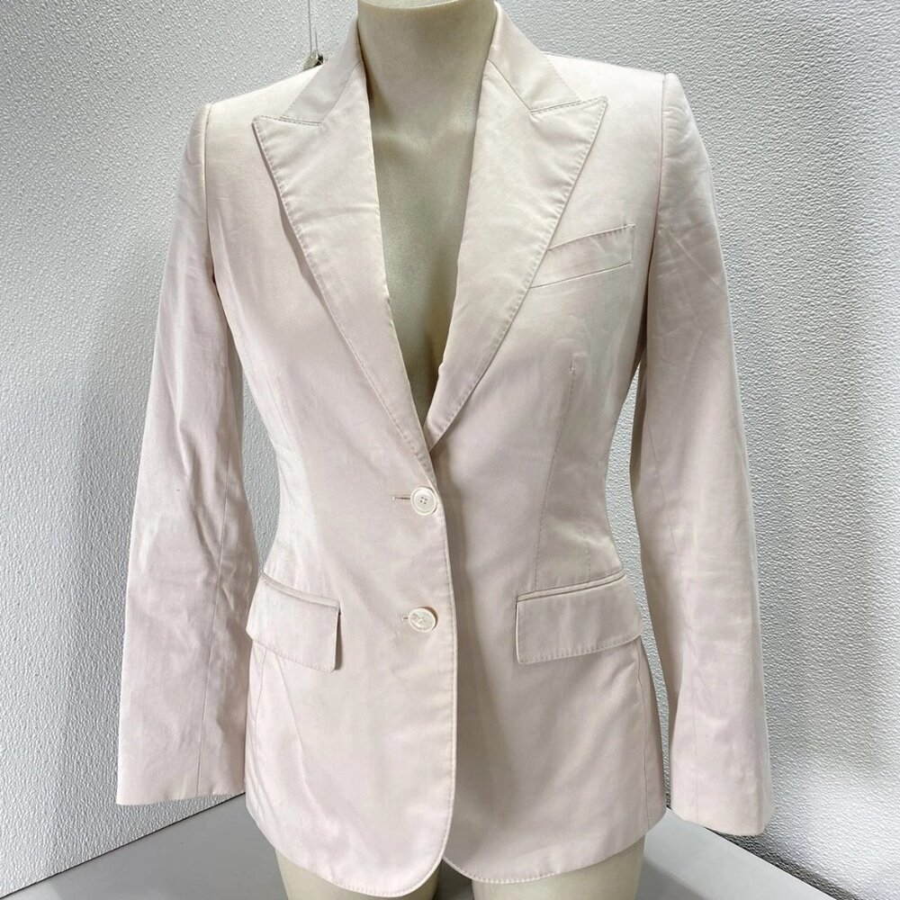 NEW DOLCE & GABBANA Women’s Tailored Cotton Blazer with Silk Lining